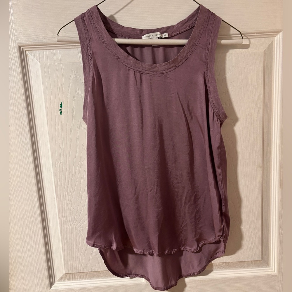 Threads 4 Thought Dusty Mauve Scoop Neck Tank XS